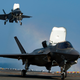U.S. Marine Corps F-35B during takeoff and landing operations.